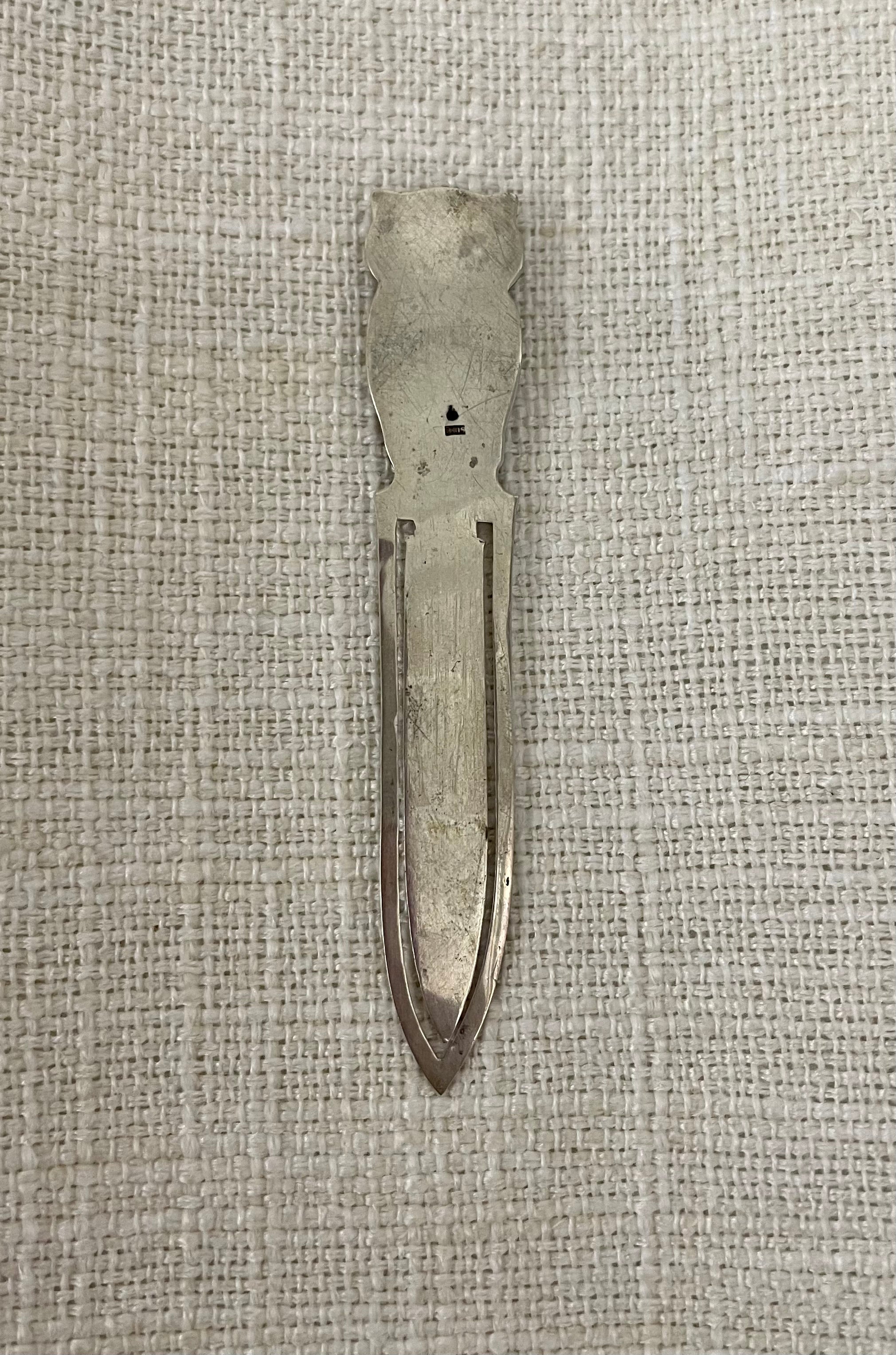 Superb Silver Owl Bookmark | Antique & Vintage | Moonee Ponds Antiques | Australia Wide