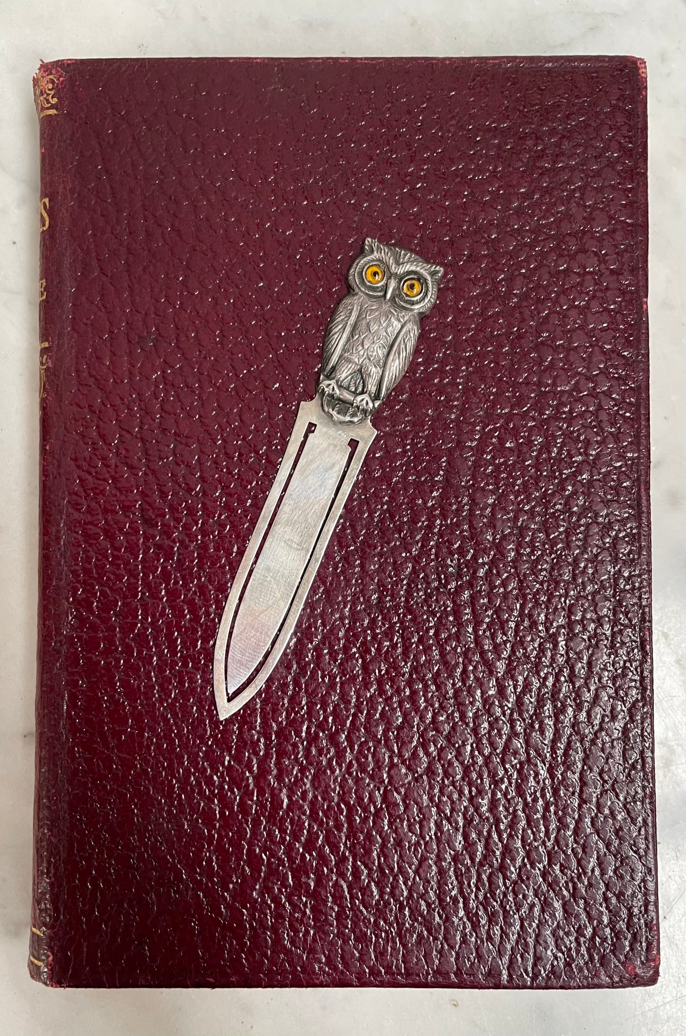 Superb Silver Owl Bookmark | Antique & Vintage | Moonee Ponds Antiques | Australia Wide