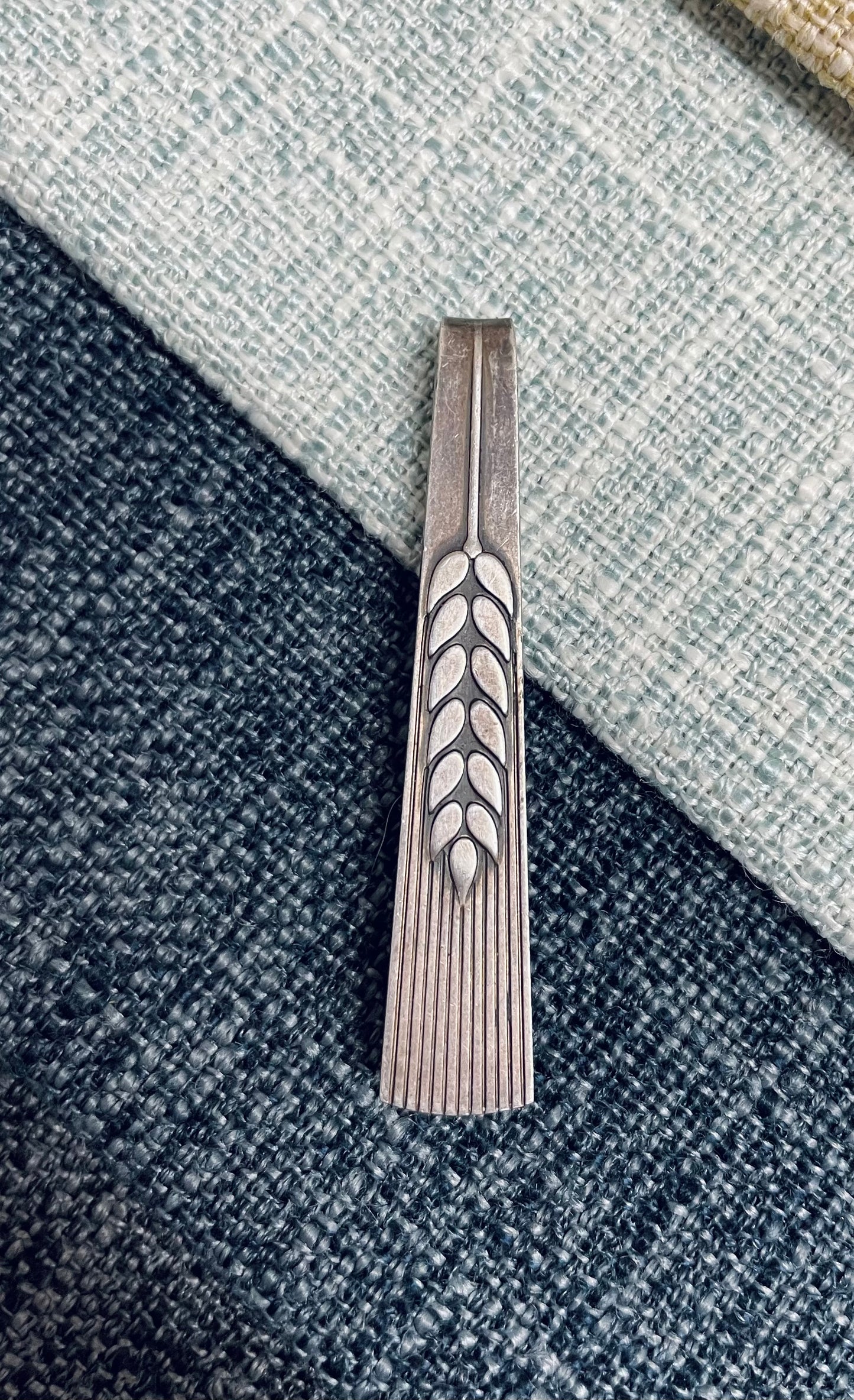 George Jensen Wheat Sheaf Silver Tie Bar