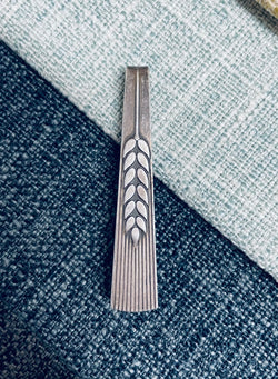 George Jensen Wheat Sheaf Silver Tie Bar | Antique & Vintage | Moonee Ponds Antiques | Australia Wide Delivery
