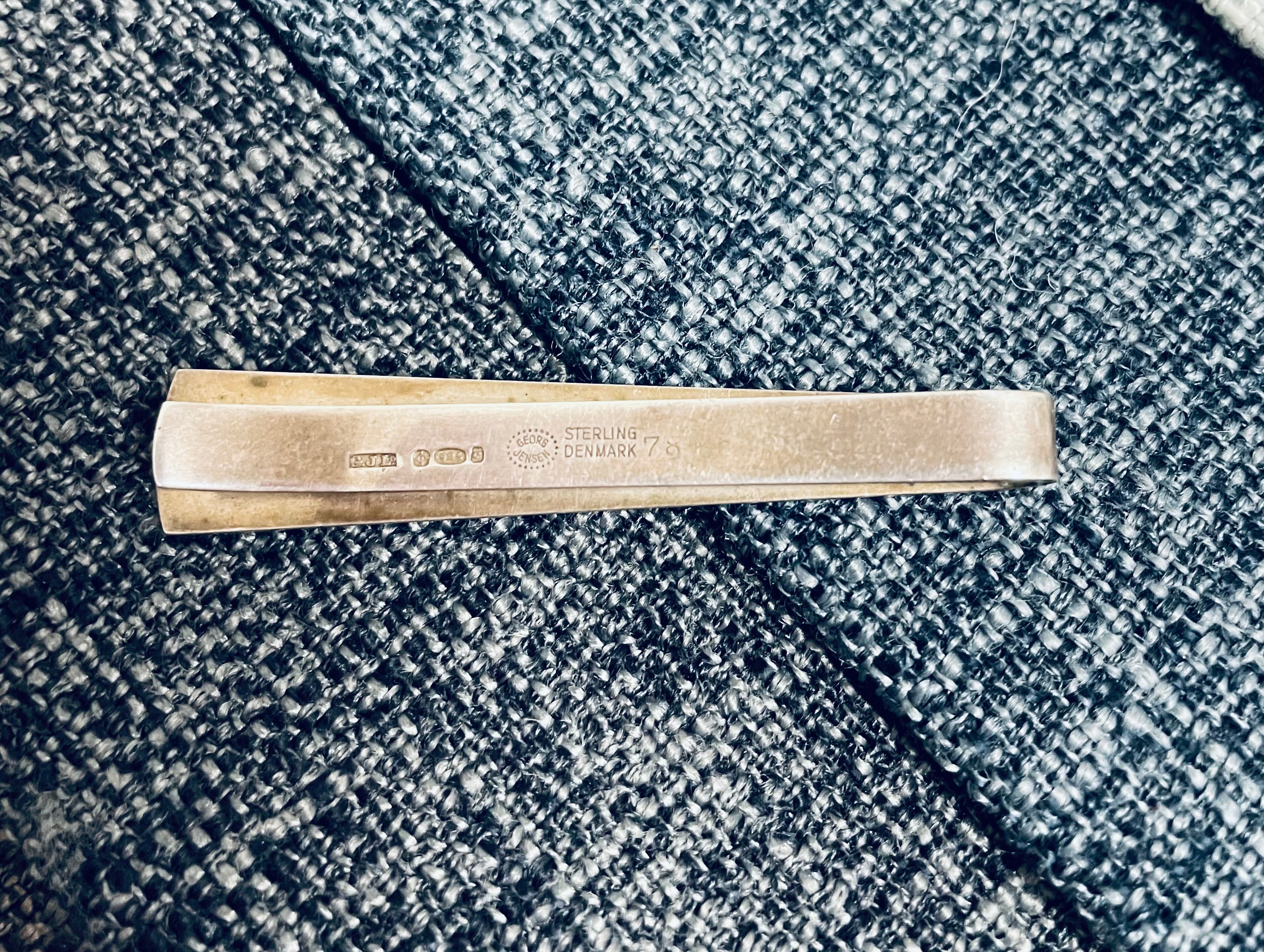 George Jensen Wheat Sheaf Silver Tie Bar | Antique & Vintage | Moonee Ponds Antiques | Australia Wide Delivery