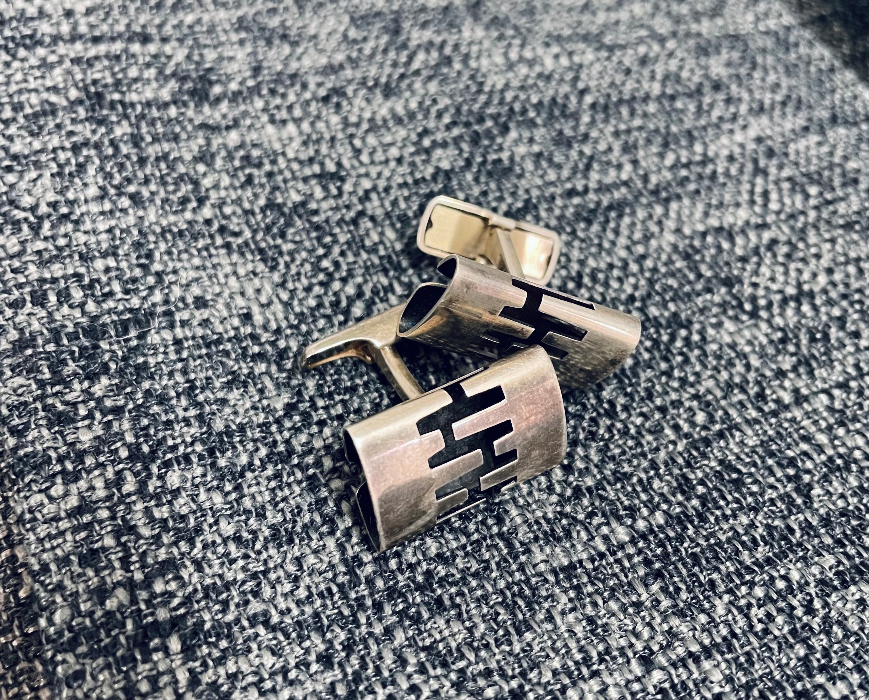 Pair of Vintage Finland Silver Cufflinks | Antique & Vintage | Moonee Ponds Antiques | Australia Wide Delivery