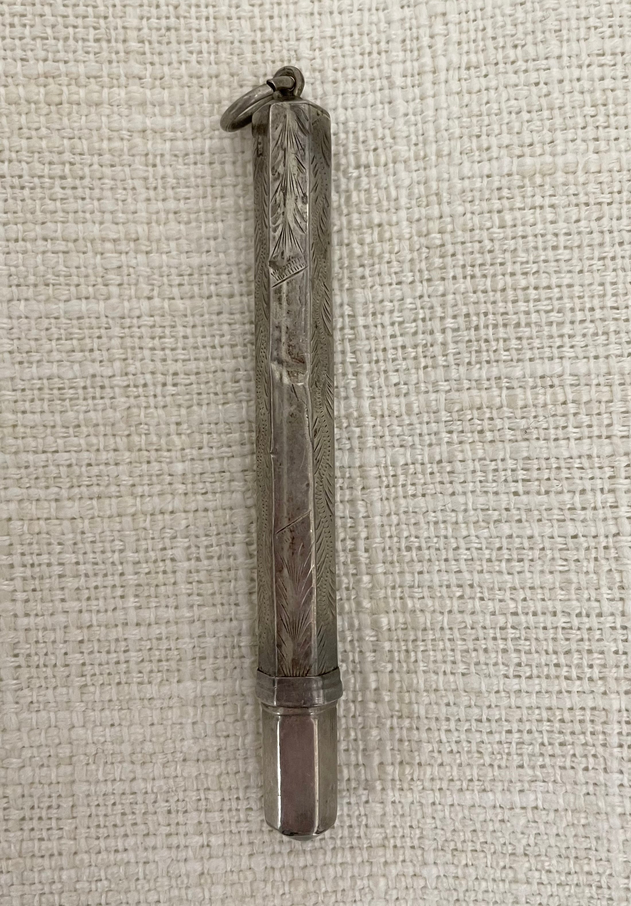 Antique Silver Pencil Holder