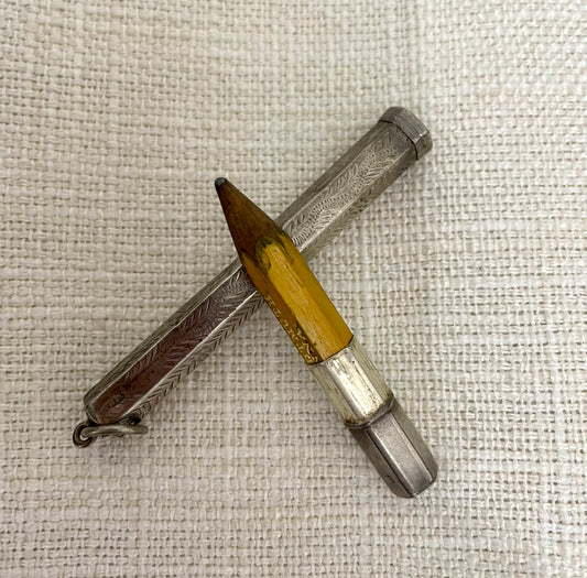 Antique Silver Pencil Holder