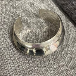 Sterling Silver Vintage Modernist Cuff