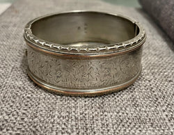 Birmingham Gold and Silver Engraved Bracelet 1885 | Antique & Vintage | Moonee Ponds Antiques | Australia Wide Delivery
