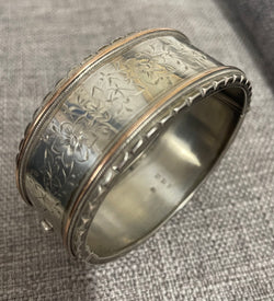 Birmingham Gold and Silver Engraved Bracelet 1885 | Antique & Vintage | Moonee Ponds Antiques | Australia Wide Delivery