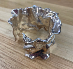 Sterling Silver Modernist Design Cuff Bracelet | Antique & Vintage | Moonee Ponds Antiques | Australia Wide Delivery
