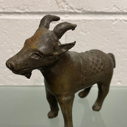 Vintage Bronze Goat Statue