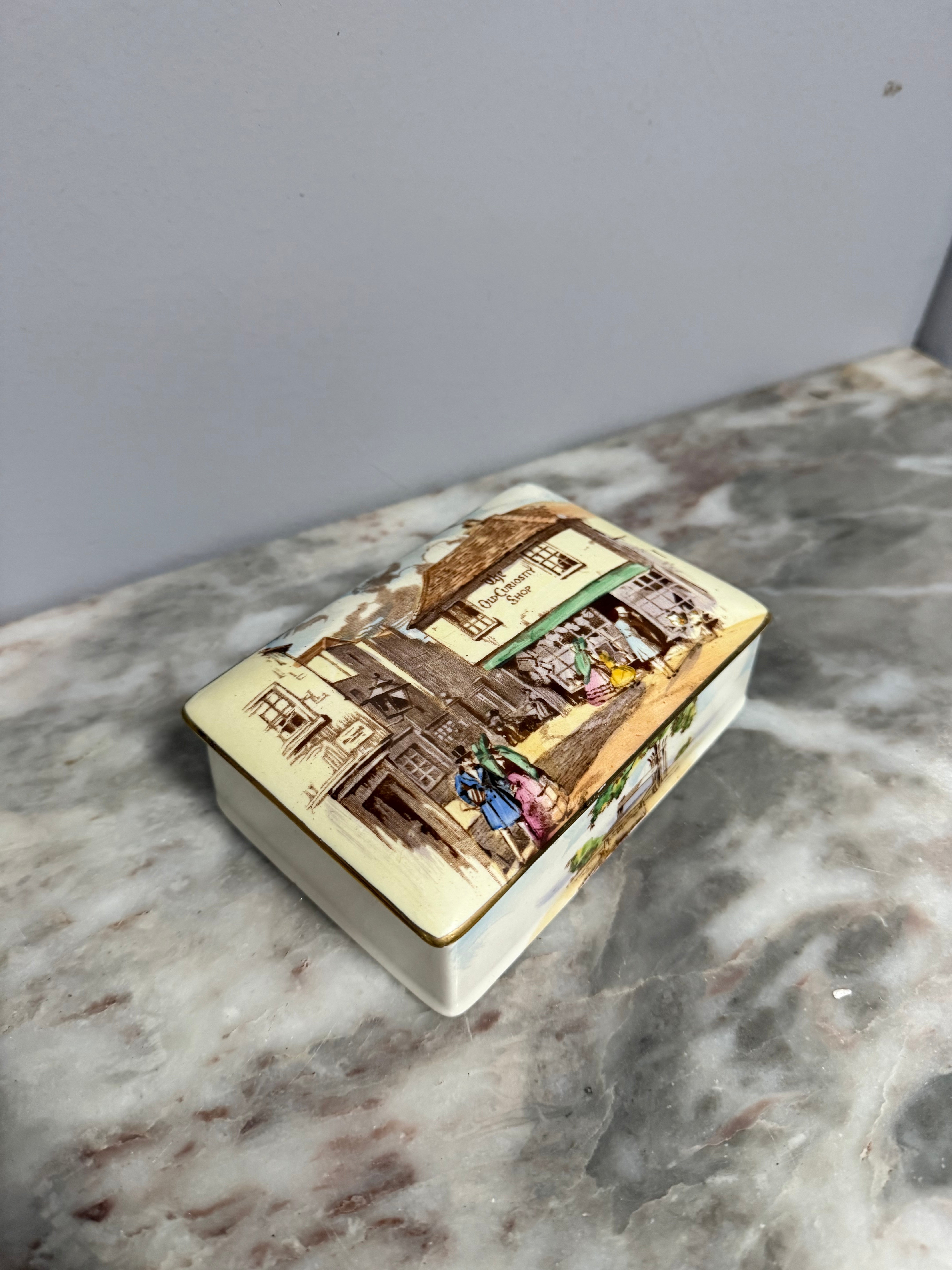 Vintage Royal Winton Old Curiosity Shop Trinket Box | Antique & Vintage | Moonee Ponds Antiques | Australia Wide Delivery