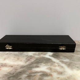 Vintage Mother of Pearl & Stainless Steel Fish Servers Orig Box