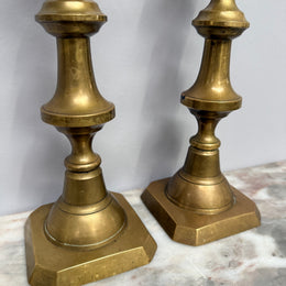 Pair of Victorian Brass Candlesticks