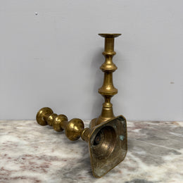 Pair of Victorian Brass Candlesticks
