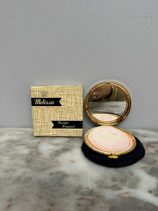 Vintage "Melissa" Compact Original Box & Case