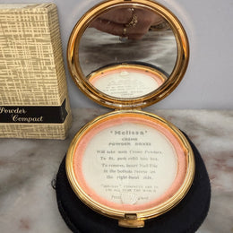Vintage "Melissa" Compact Original Box & Case