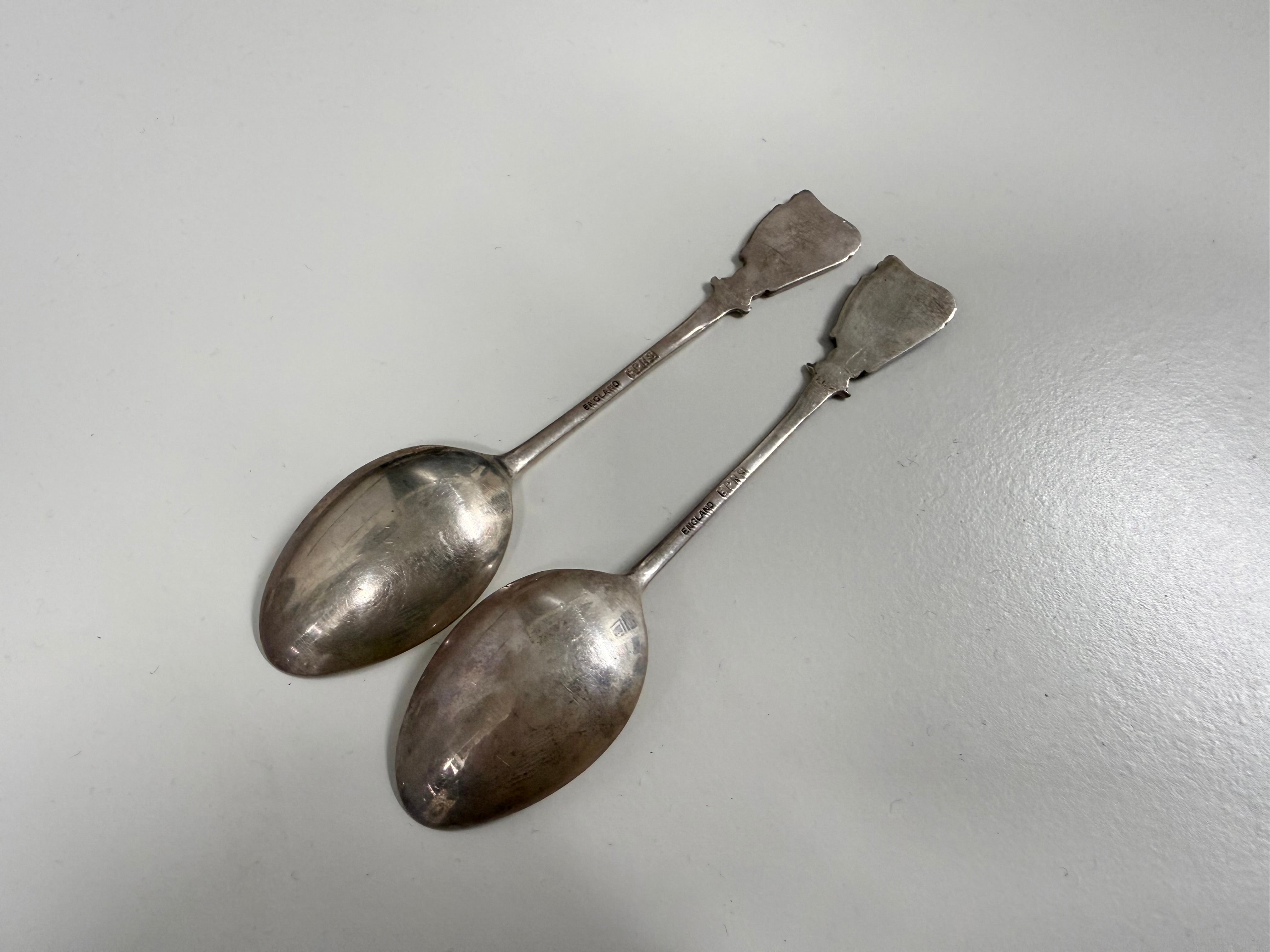 Vintage Set 8 Guinness Stout Advertising Tea Spoons & 2 Others With Harps