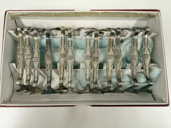Vintage Wellner Signed Set 12 Knife Rests Silver Plated | Antique & Vintage | Moonee Ponds Antiques | Australia Wide Delivery