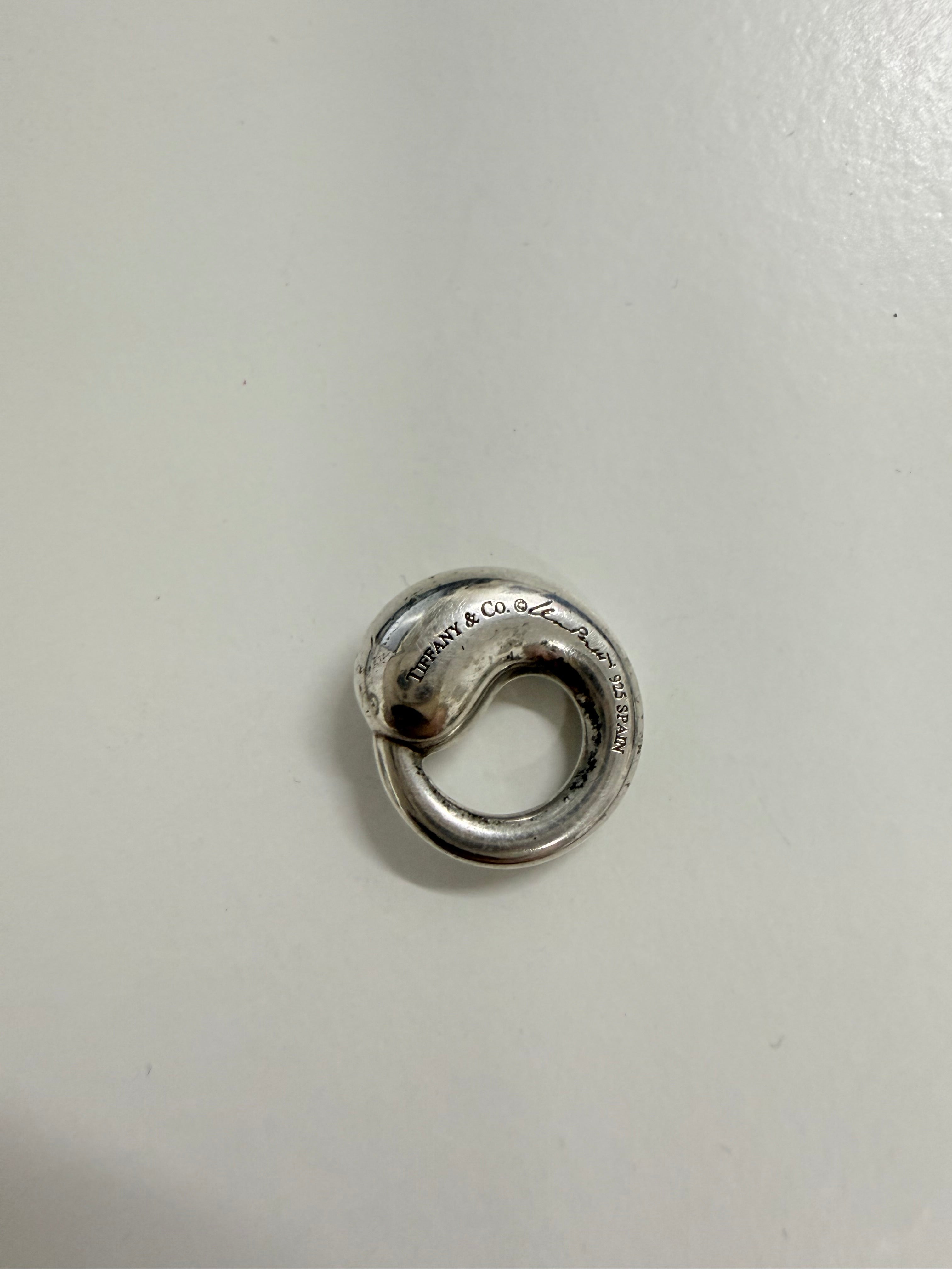 Original Tiffany & Co Elsa Peretti Eternal Circle 925 Pendant