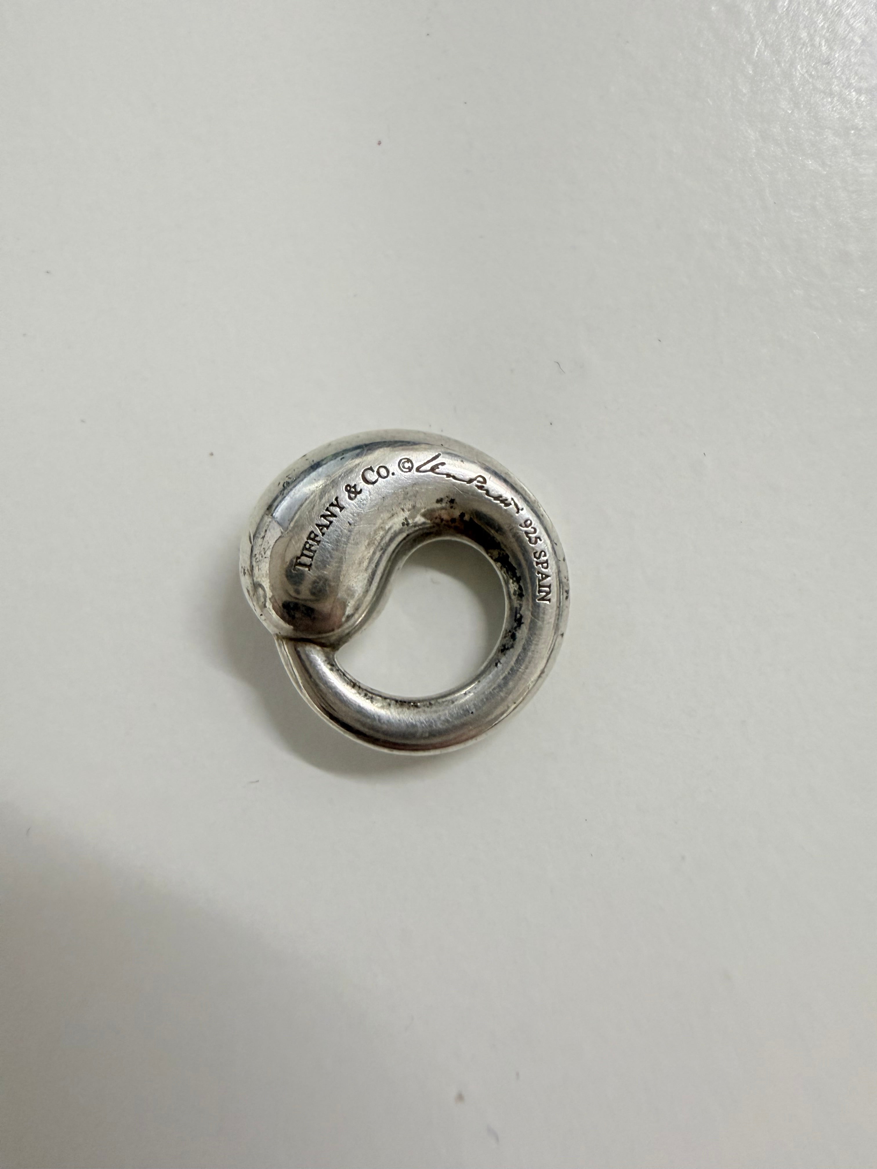 Original Tiffany & Co Elsa Peretti Eternal Circle 925 Pendant