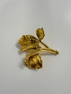 Vintage Gold Tone Flower Brooch | Antique & Vintage | Moonee Ponds Antiques | Australia Wide Delivery