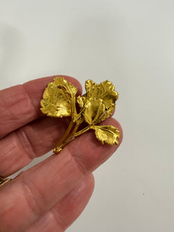 Vintage Gold Tone Flower Brooch | Antique & Vintage | Moonee Ponds Antiques | Australia Wide Delivery