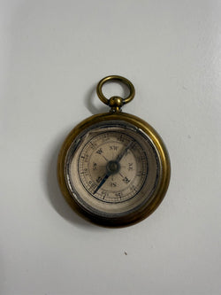 Antique Brass Pocket Compass | Antique & Vintage | Moonee Ponds Antiques | Australia Wide Delivery