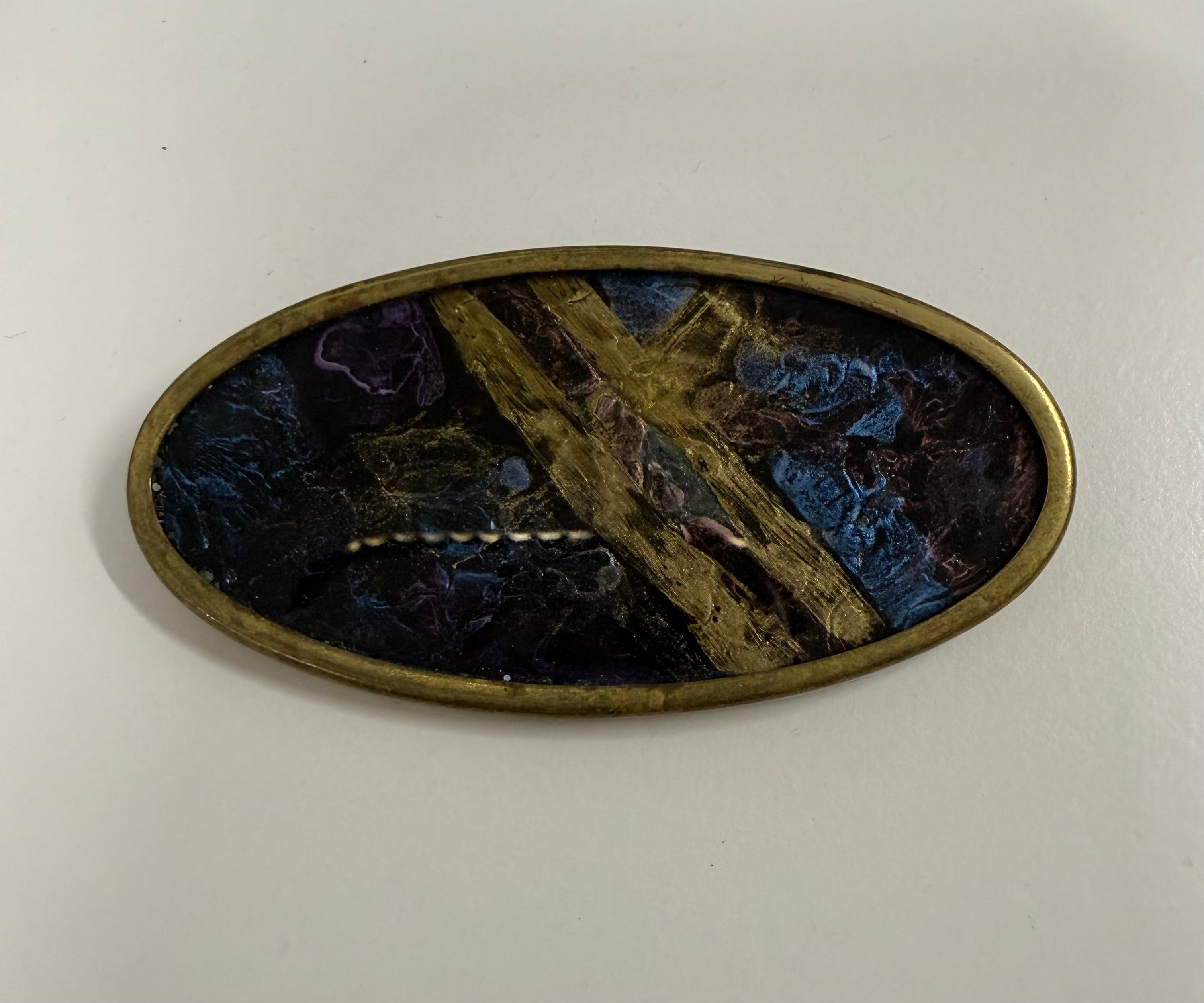 Interesting Vintage 1970's Handmade Brooch