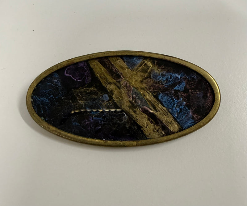 Interesting Vintage 1970's Handmade Brooch
