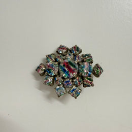 Vintage Aurora Borealis Rhinestone Brooch