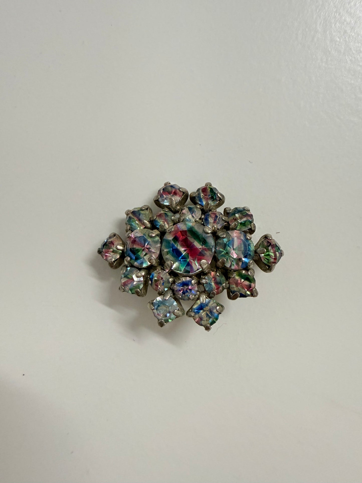 Vintage Aurora Borealis Rhinestone Brooch