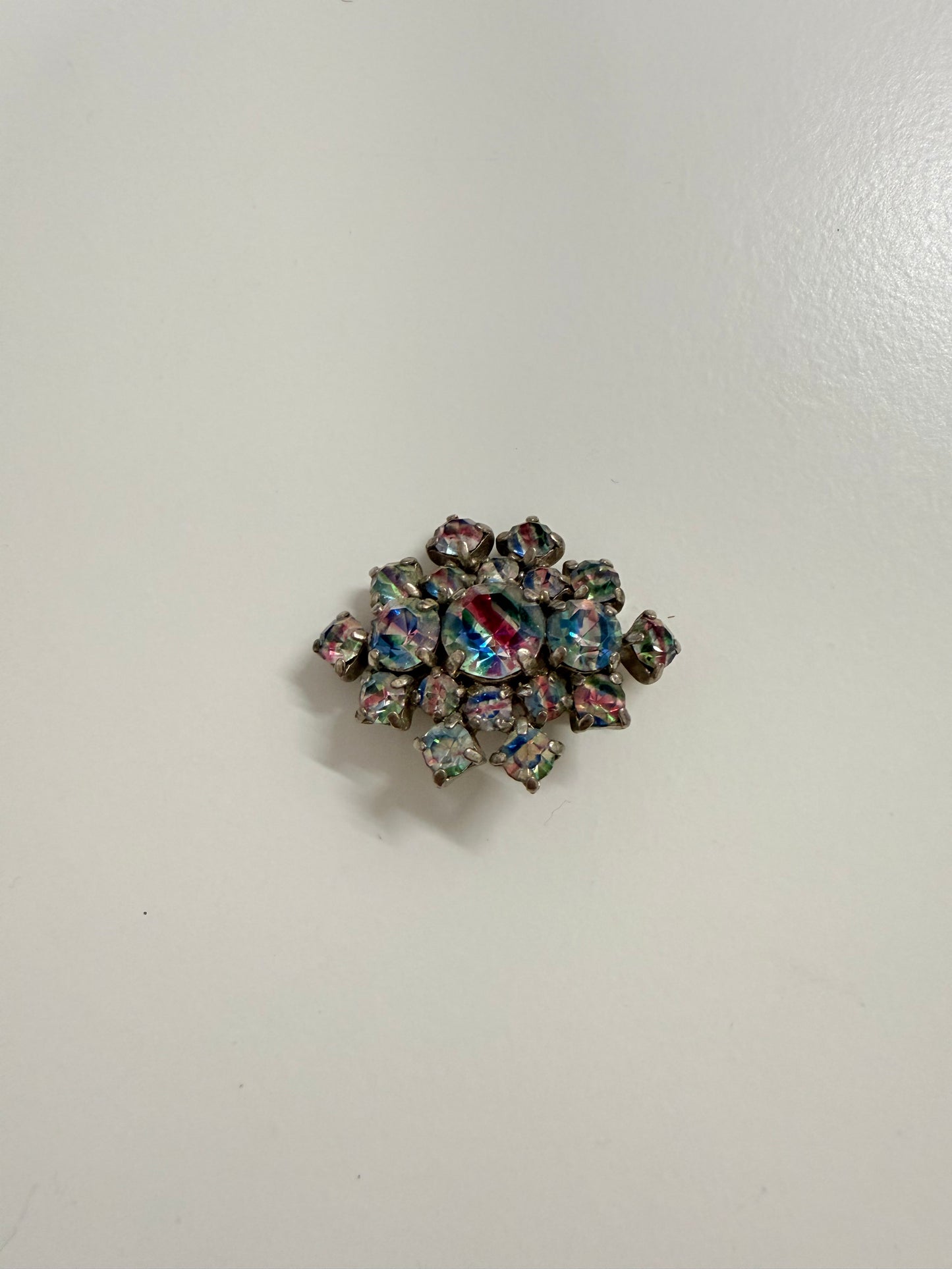 Vintage Aurora Borealis Rhinestone Brooch