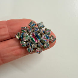 Vintage Aurora Borealis Rhinestone Brooch