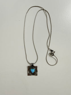 Vintage Silver & Opal Hand Made (Israel) Pendant & Silver Chain | Antique & Vintage | Moonee Ponds Antiques | Australia Wide Delivery