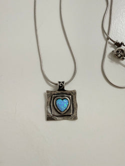 Vintage Silver & Opal Hand Made (Israel) Pendant & Silver Chain | Antique & Vintage | Moonee Ponds Antiques | Australia Wide Delivery