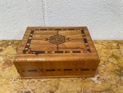 Vintage Inlaid Jewellery Trinket Box With Interior Mirror | Antique & Vintage | Moonee Ponds Antiques | Australia Wide Delivery