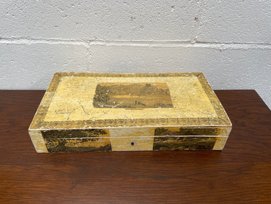 Large Vintage / Antique Trinket / Deed Box