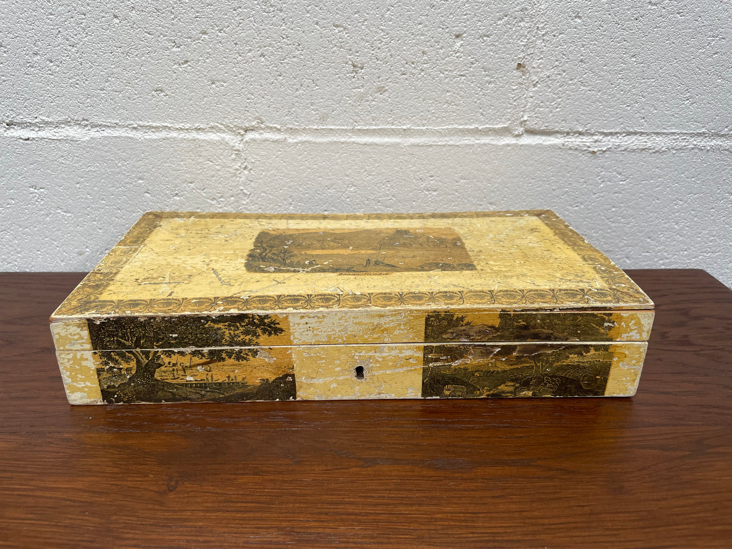 Large Vintage / Antique Trinket / Deed Box