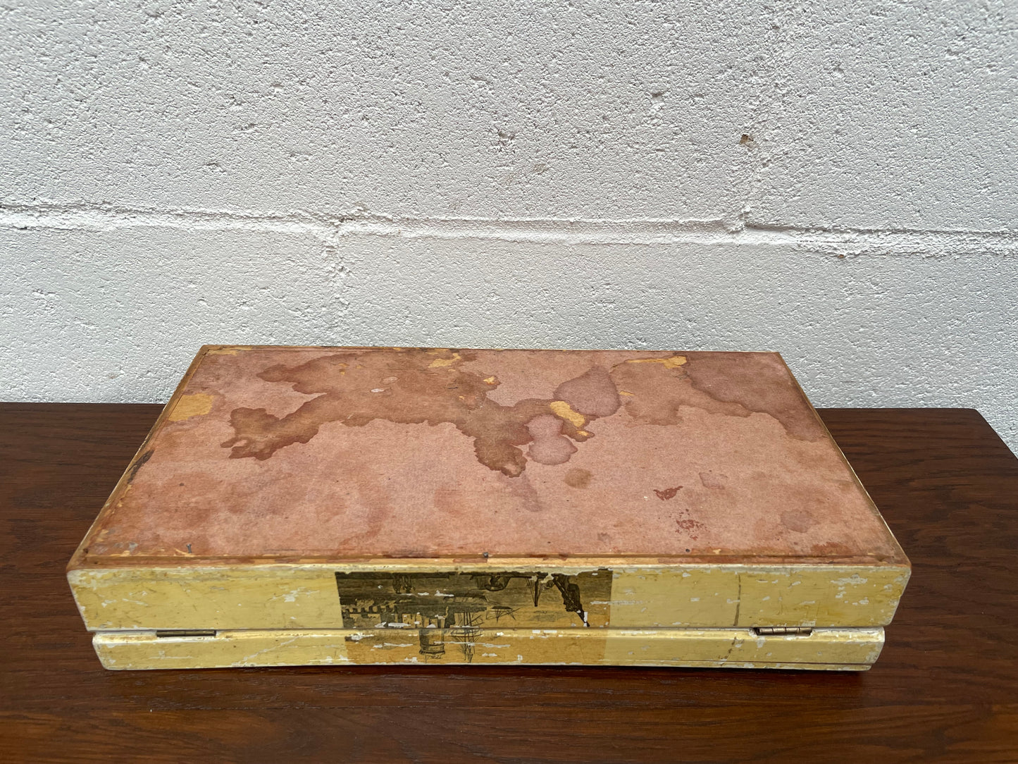 Large Vintage / Antique Trinket / Deed Box