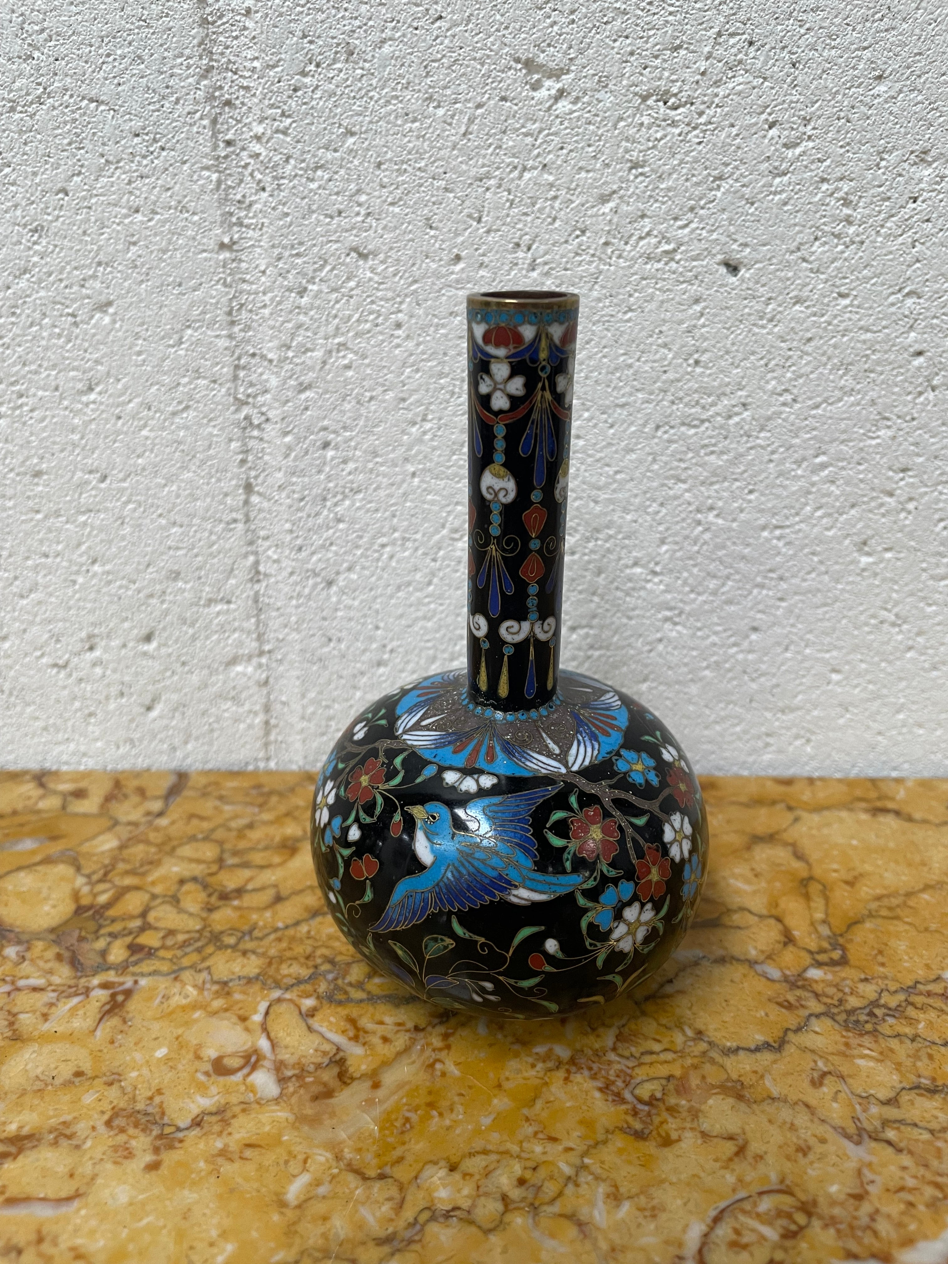 Superb Japanese Cloisonné Vase C:1880 | Antique & Vintage | Moonee Ponds Antiques | Australia Wide Delivery