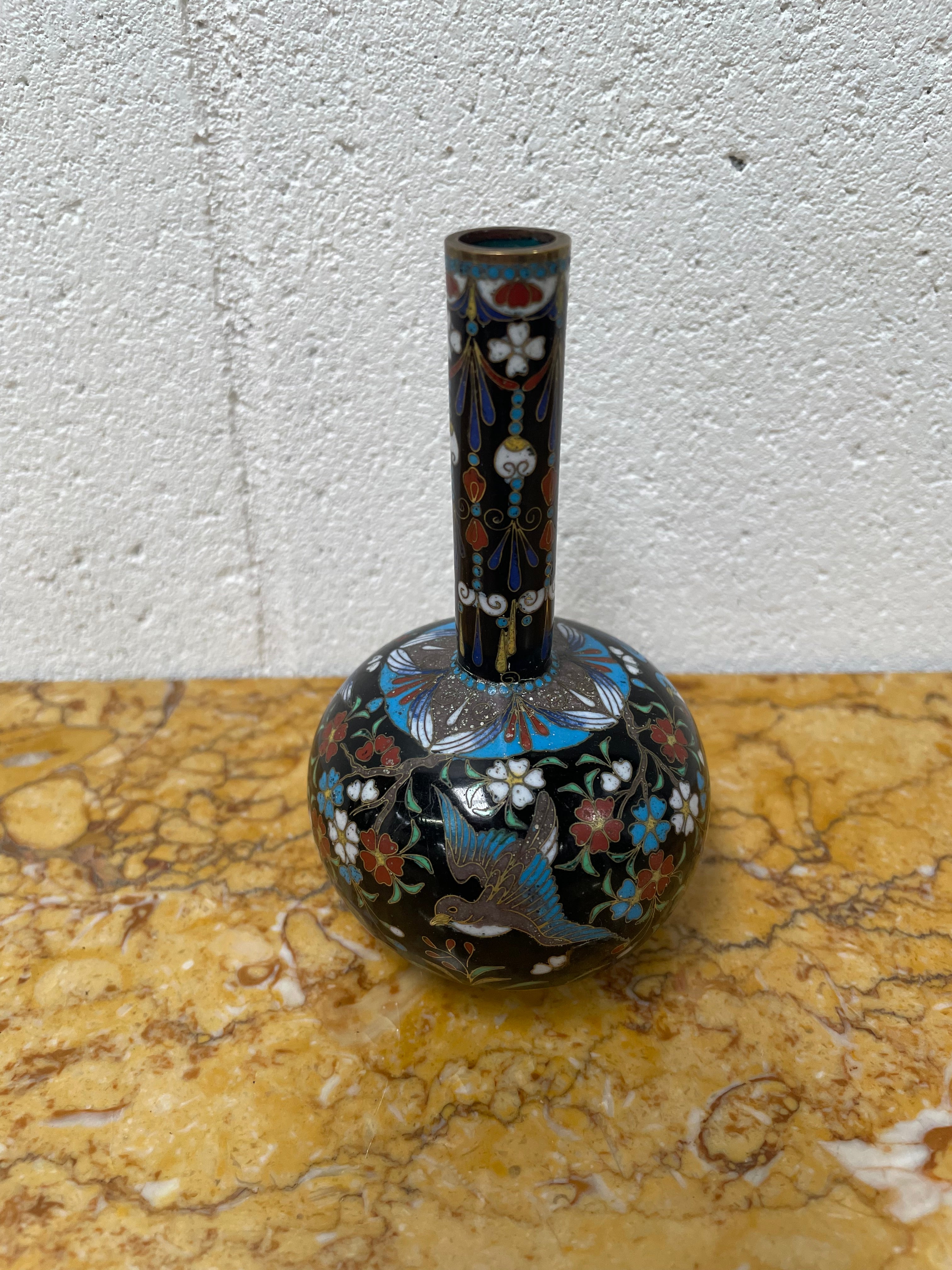 Superb Japanese Cloisonné Vase C:1880 | Antique & Vintage | Moonee Ponds Antiques | Australia Wide Delivery