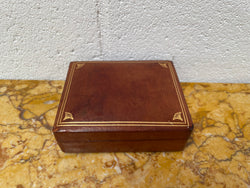 Vintage Gilt Tooled Leather Trinket Box | Antique & Vintage | Moonee Ponds Antiques | Australia Wide Delivery