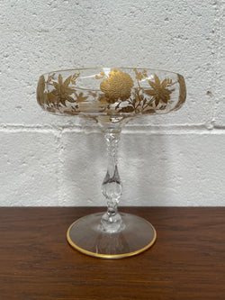 Vintage Hand Gilded Moser Comport | Antique & Vintage | Moonee Ponds Antiques | Australia Wide Delivery