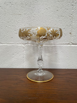 Vintage Hand Gilded Moser Comport | Antique & Vintage | Moonee Ponds Antiques | Australia Wide Delivery