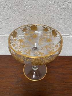 Vintage Hand Gilded Moser Comport | Antique & Vintage | Moonee Ponds Antiques | Australia Wide Delivery