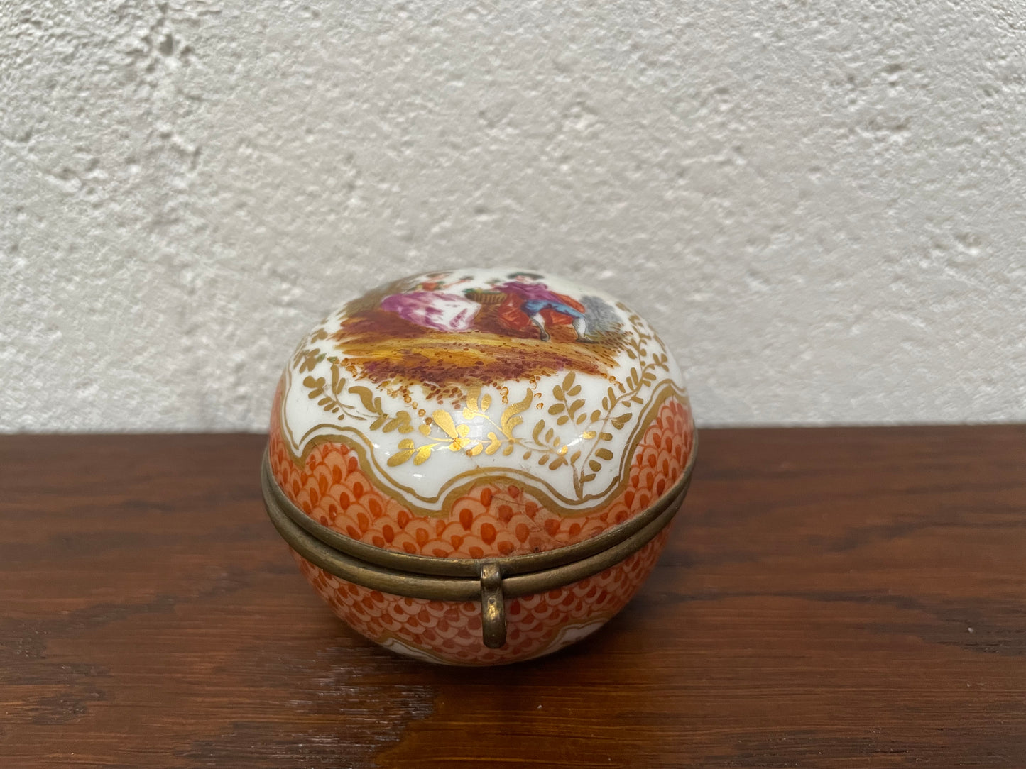 Antique Meissen Trinket Box c:1900