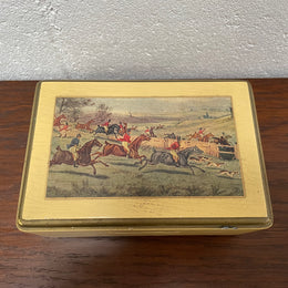 Vintage Musical Wooden Trinket Box