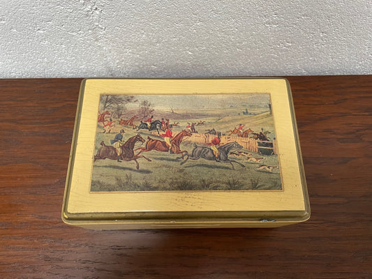 Vintage Musical Wooden Trinket Box