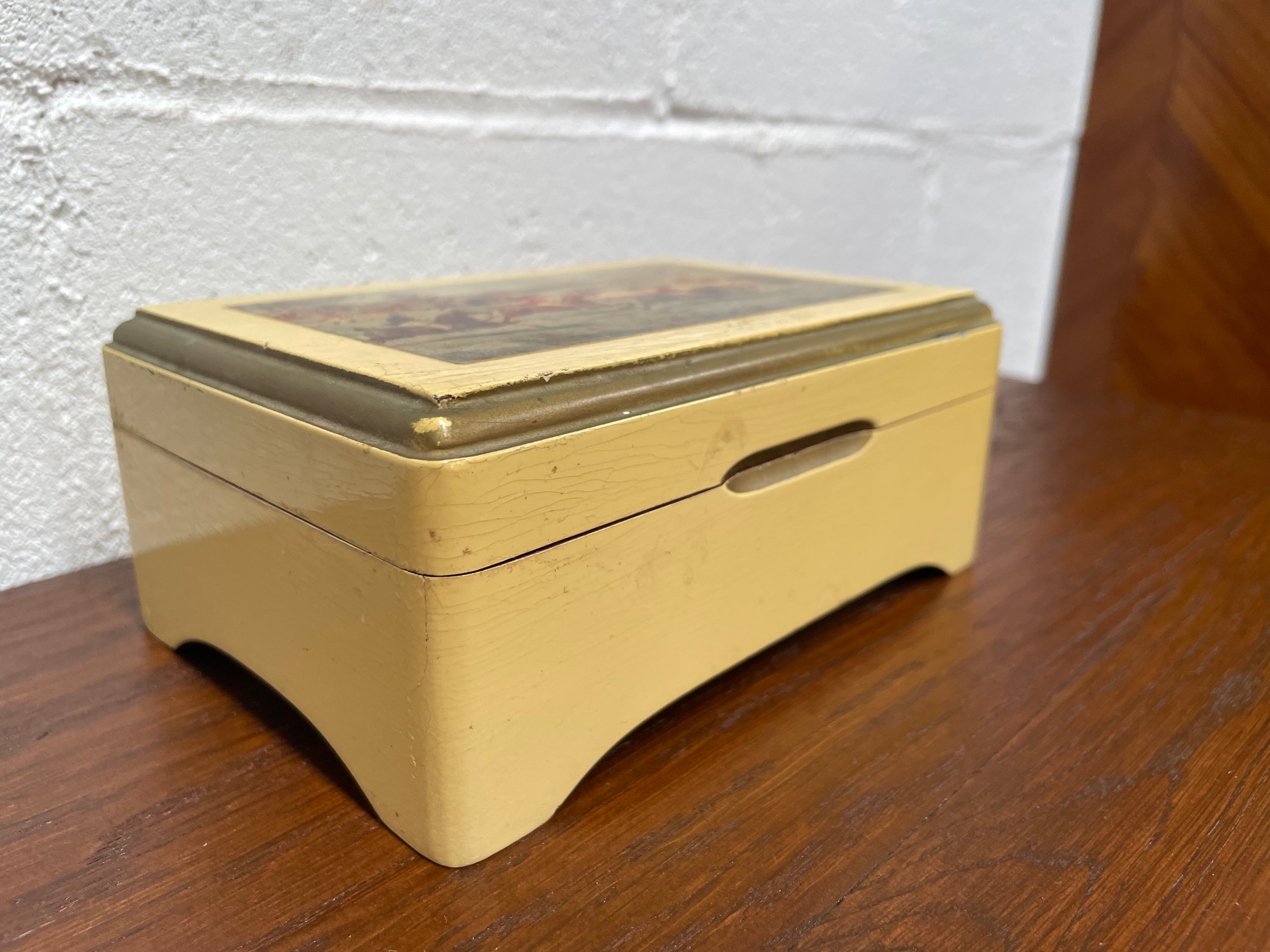 Vintage Musical Wooden Trinket Box | Antique & Vintage | Moonee Ponds Antiques | Australia Wide Delivery