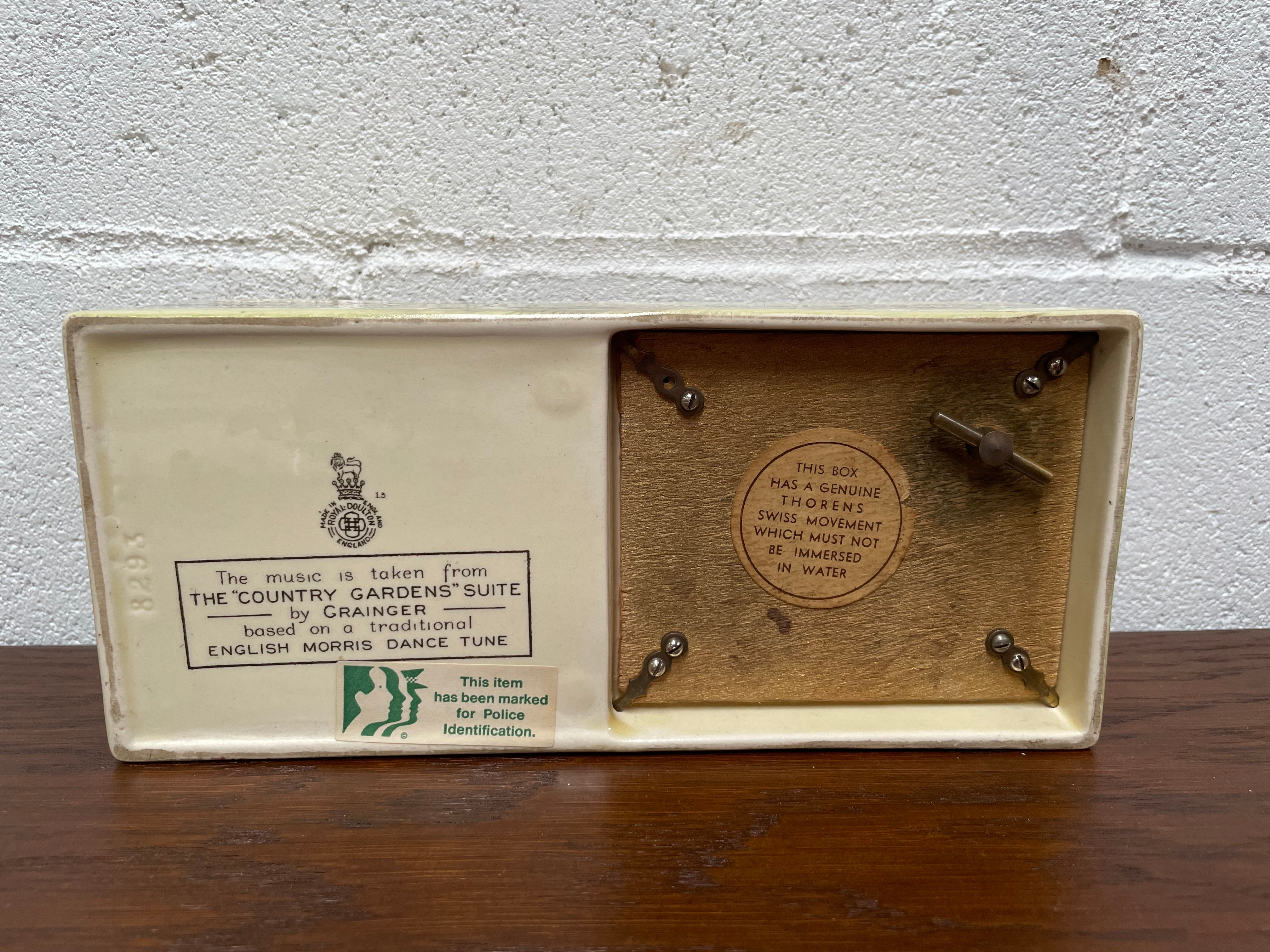 Royal Doulton Series Ware Musical Jewellery Box | Antique & Vintage | Moonee Ponds Antiques | Australia Wide Delivery