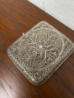 Antique Filigree Silver Case "Continental" | Antique & Vintage | Moonee Ponds Antiques | Australia Wide Delivery